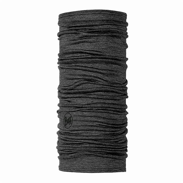 buff® volnena tuba lightweight merino wool solid grey