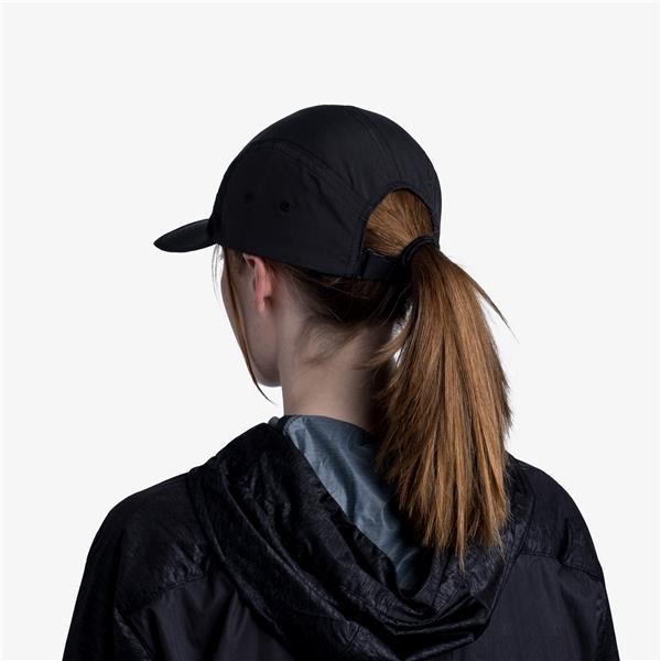 BUFF® ŠPORTNA KAPA 5 PANEL GO CAP SOLID BLACK               