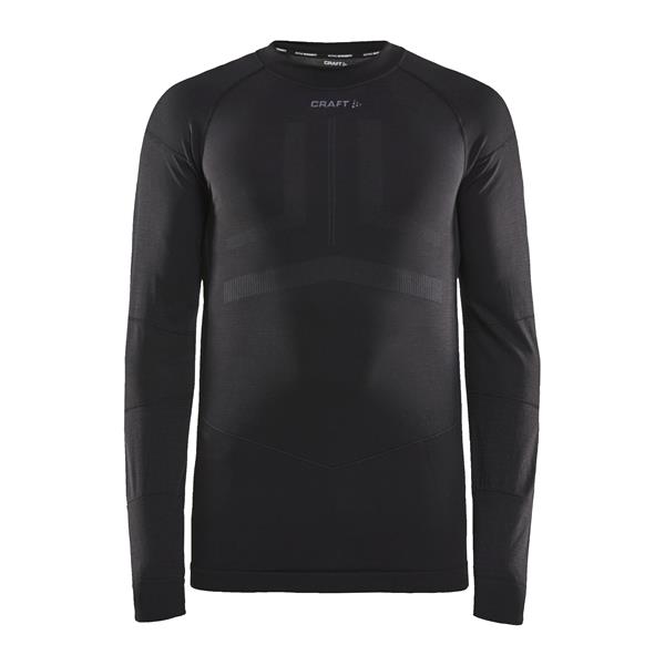 CRAFT MOŠKA MAJICA Z DOLGIMI ROKAVI ACTIVE INTENSITIY BLACK/ASPHALT-AKTIVNO PERILO 