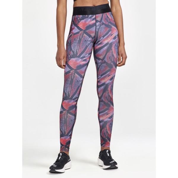 CRAFT ŽENSKE DOLGE PAJKICE CORE ESSENCE TIGHTS VIJOLIČNE IN ČRNE BLACK-LAVENDER