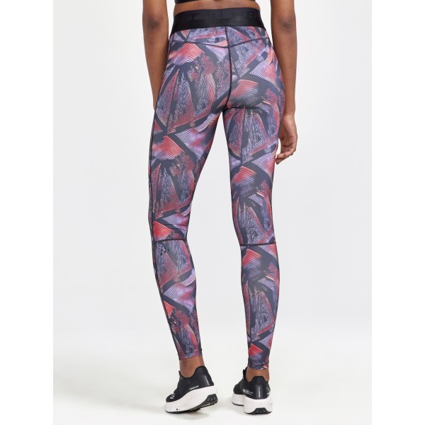 CRAFT ŽENSKE DOLGE PAJKICE CORE ESSENCE TIGHTS VIJOLIČNE IN ČRNE BLACK-LAVENDER