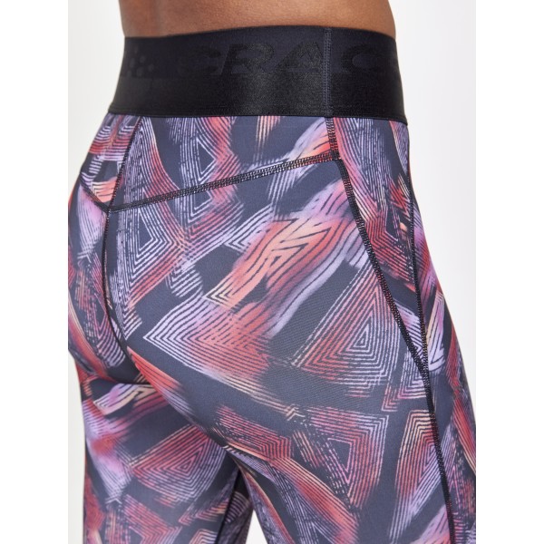 CRAFT ŽENSKE DOLGE PAJKICE CORE ESSENCE TIGHTS VIJOLIČNE IN ČRNE BLACK-LAVENDER