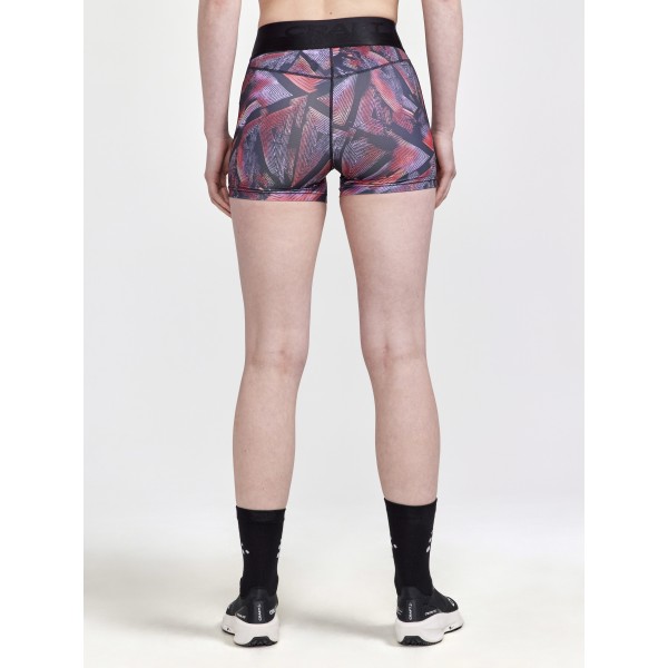 CRAFT ŽENSKE KRATKE PAJKICE CORE ESSENCE HOT PANTS VIJOLIČNA IN ČRNA BLACK-LAVENDER