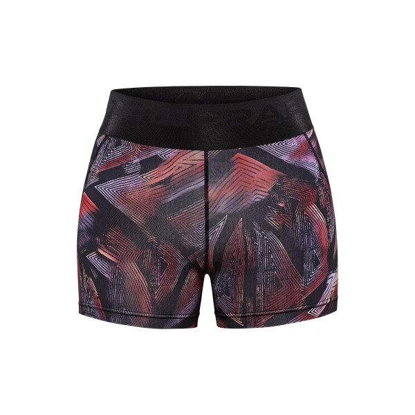 CRAFT ŽENSKE KRATKE PAJKICE CORE ESSENCE HOT PANTS VIJOLIČNA IN ČRNA BLACK-LAVENDER