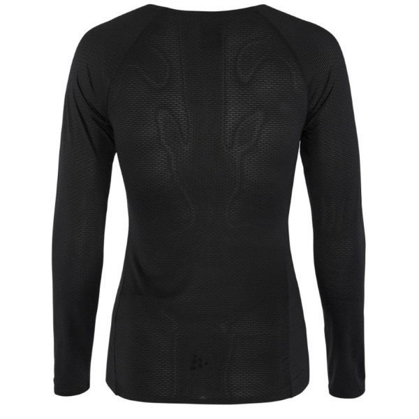 CRAFT ŽENSKA MREŽASTA MAJICA Z DOLGIMI ROKAVI PRO ACTIVE NANOWEIGHT LS ČRNA BLACK/BLACK - AKTIVNO PERILO