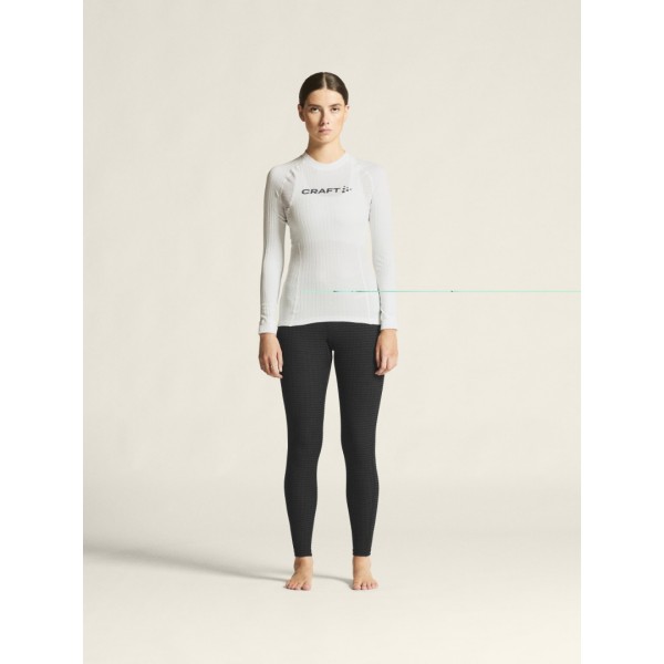 CRAFT ŽENSKA MAJICA Z DOLGIMI ROKAVI PRO ACTIVE EXTREME WHITE/BLAZE - AKTIVNO PERILO