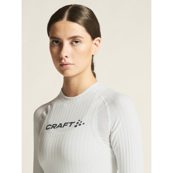 CRAFT ŽENSKA MAJICA Z DOLGIMI ROKAVI PRO ACTIVE EXTREME WHITE/BLAZE - AKTIVNO PERILO