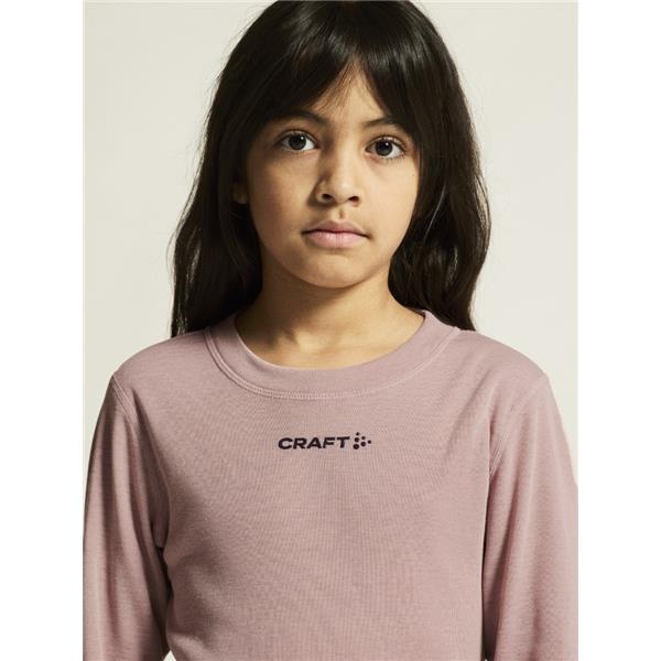 CRAFT OTROŠKI THERMAL BASELAYER SET SVETLO ROZA CHARM/DK PLUM -AKTIVNO PERILO 
