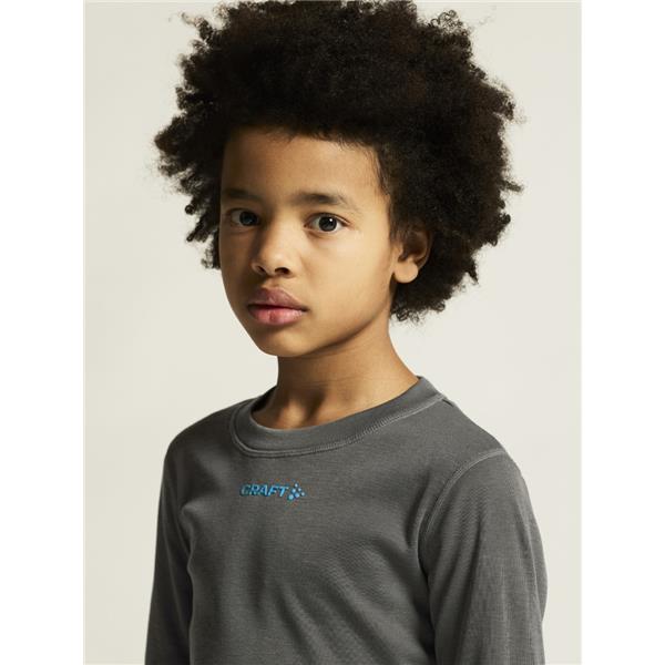 CRAFT OTROŠKI SET CORE WARM BASELAYER SET GRANITE/RAY -AKTIVNO PERILO 
