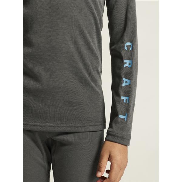 CRAFT OTROŠKI SET CORE WARM BASELAYER SET GRANITE/RAY -AKTIVNO PERILO 