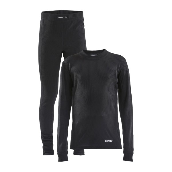 CRAFT OTROŠKI BASELAYER SET JR ČRNA BLACK-AKTIVNO PERILO 