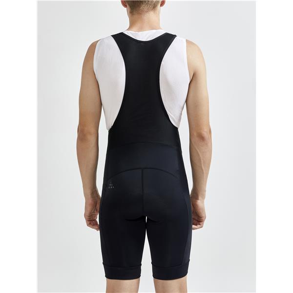 CRAFT MOŠKE KRATKE KOLESARSKE HLAČE S PODLOŽKO Z NARAMNICAMI CORE ENDUR BIB SHORTS ČRNA BLACK - C4