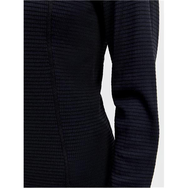 craft ženska volnena 20% merino majica z dolgimi rokavi pro wool extreme black - aktivno perilo