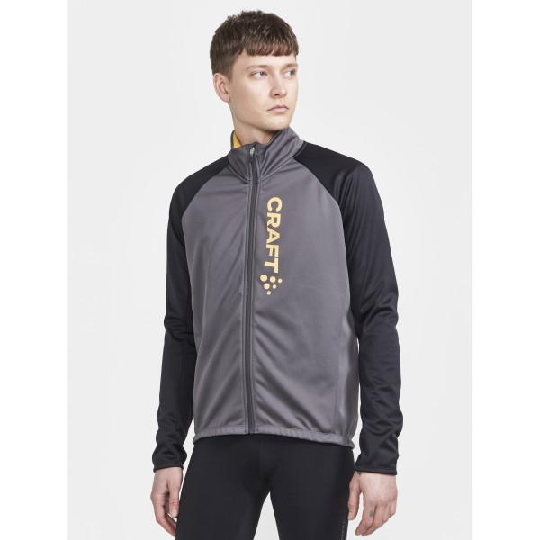 craft moška kolesarska jakna CORE BIKE SUBZ JACKET GRANITE-BLACK