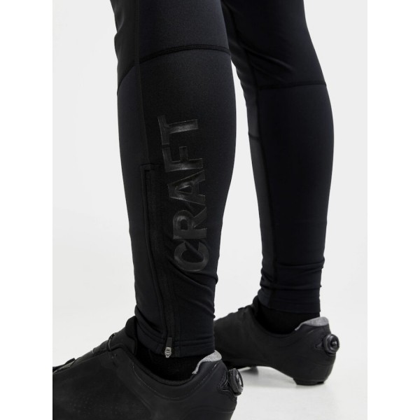 CRAFT MOŠKE ZIMSKE KOLESARSKE HLAČE S PROTIVETRNO ZAŠČITO CORE BIKE SUBZ WIND TIGHTS BLACK - C3
