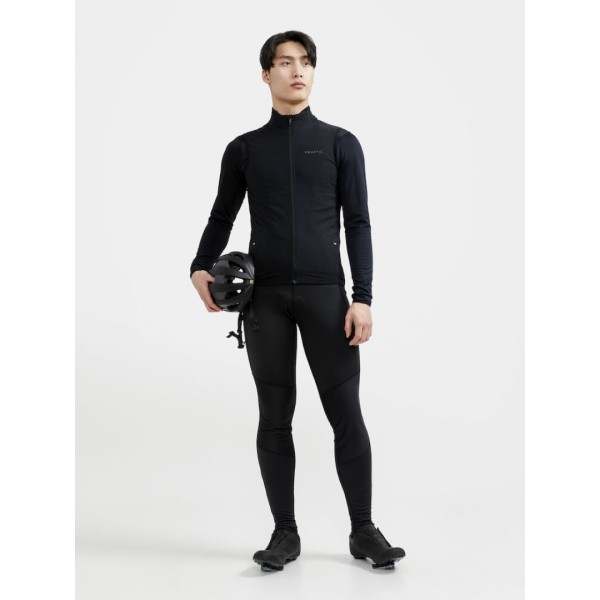 CRAFT MOŠKE ZIMSKE KOLESARSKE HLAČE S PROTIVETRNO ZAŠČITO CORE BIKE SUBZ WIND TIGHTS BLACK - C3