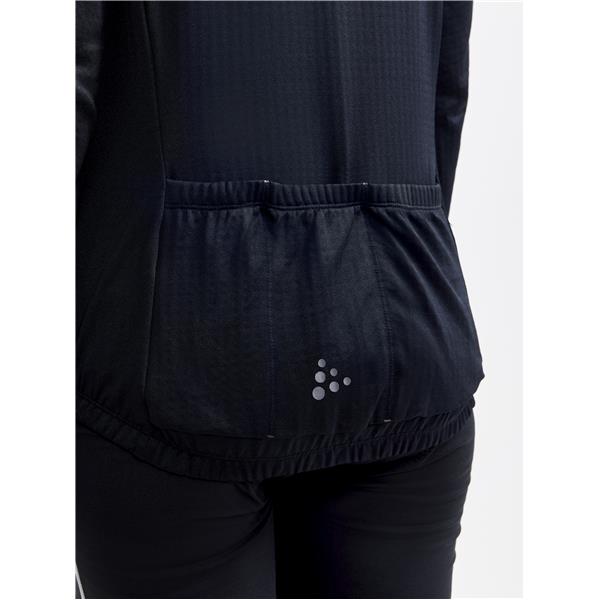 craft ženska kolesarska majica z dolgimi rokavi core bike subz jersey black