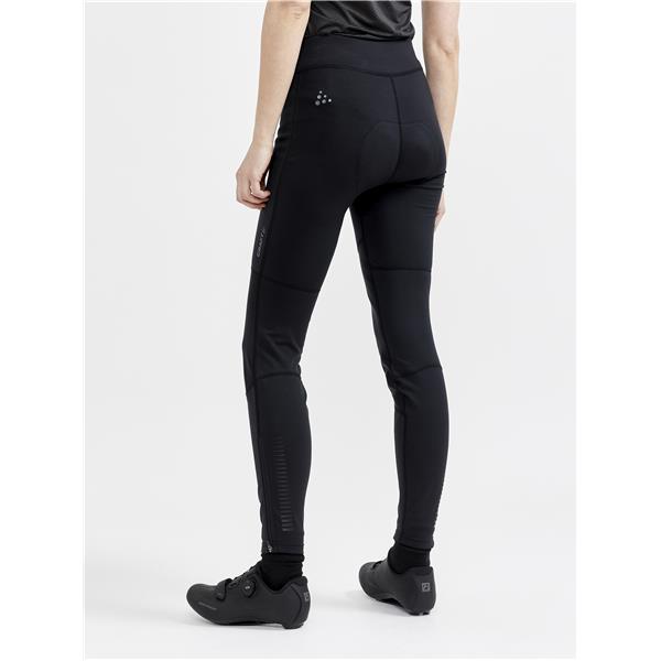 CRAFT ŽENSKE KOLESARSKE HLAČE CORE SUBZ WIND TIGHTS BLACK/BLACK - C3