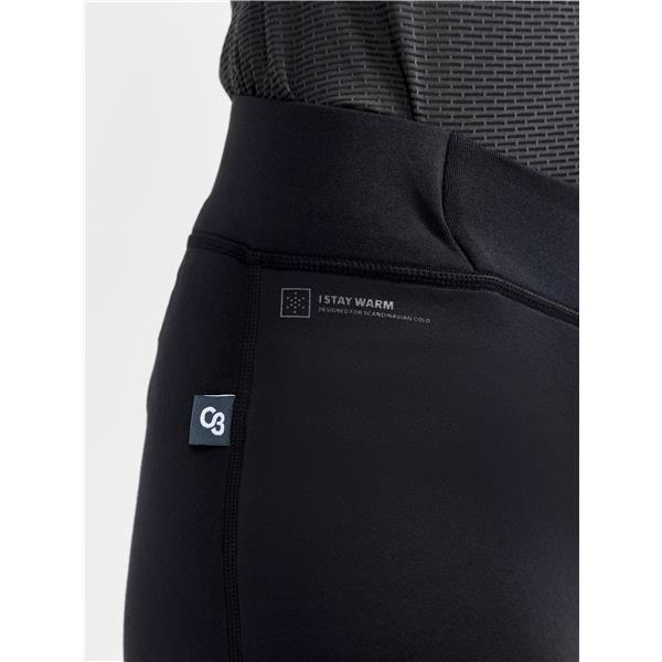 CRAFT ŽENSKE KOLESARSKE HLAČE CORE SUBZ WIND TIGHTS BLACK/BLACK - C3