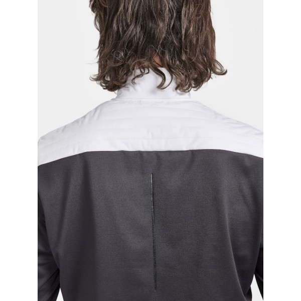 craft moška jakna ADV ESSENCE WARM JACKET BELA IN ČRNA  ASH-SLATE