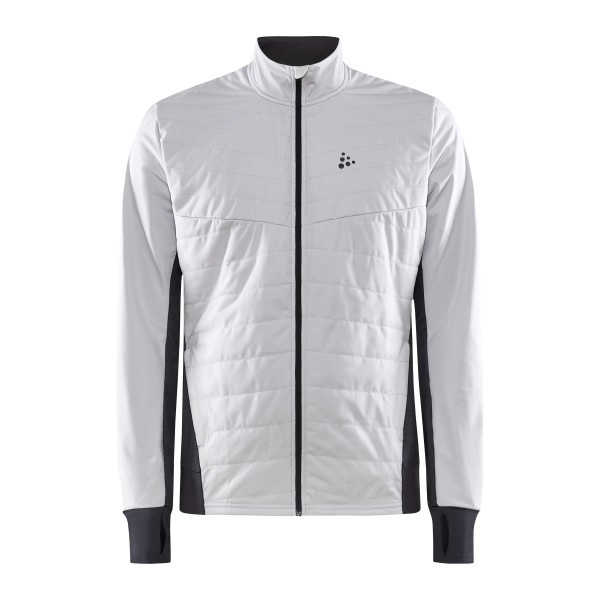 craft moška jakna ADV ESSENCE WARM JACKET BELA IN ČRNA  ASH-SLATE