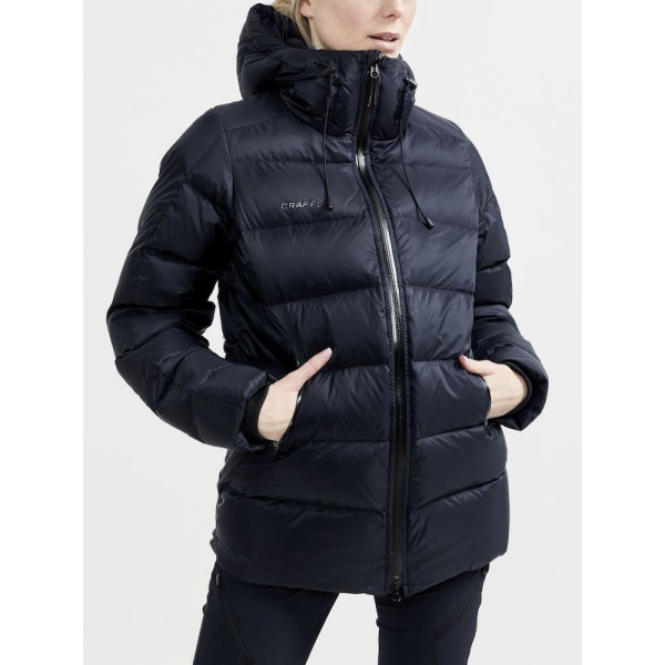 craft ženska debela puhovka iz pravega puha adv explore down jacket black