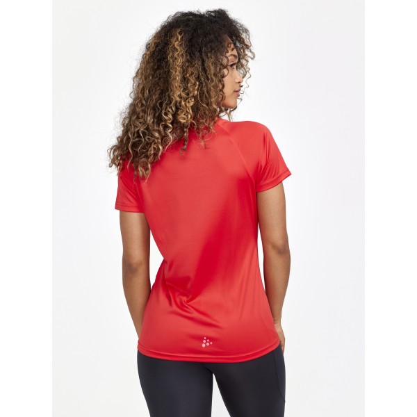 CRAFT ŽENSKA MAJICA S KRATKIMI ROKAVI CORE ESSENCE LOGO TEE REDDISH