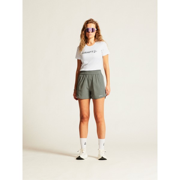 CRAFT ŽENSKA MAJICA S KRATKIMI ROKAVI CORE ESSENCE LOGO TEE BELA WHITE 