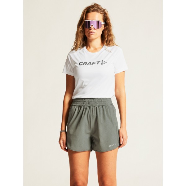 CRAFT ŽENSKA MAJICA S KRATKIMI ROKAVI CORE ESSENCE LOGO TEE BELA WHITE 