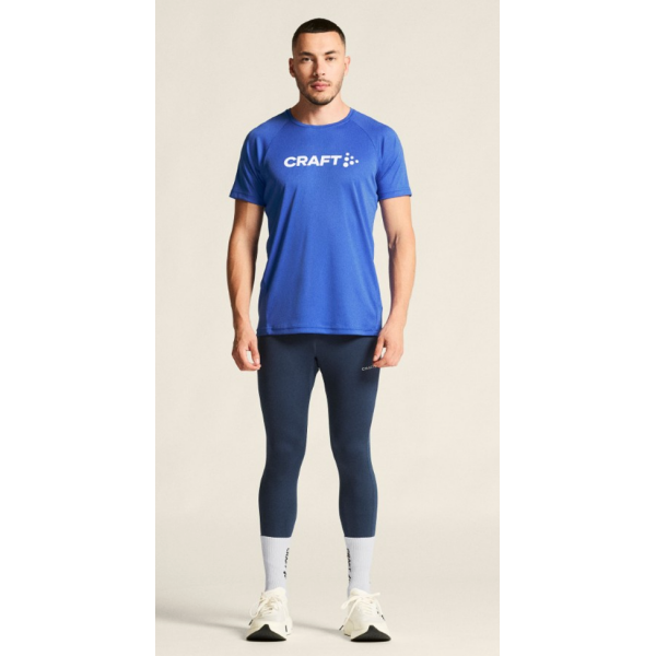 CRAFT MOŠKA MAJICA S KRATKIMI ROKAVI CORE ESSENCE LOGO TEE MODRA INK BLUE