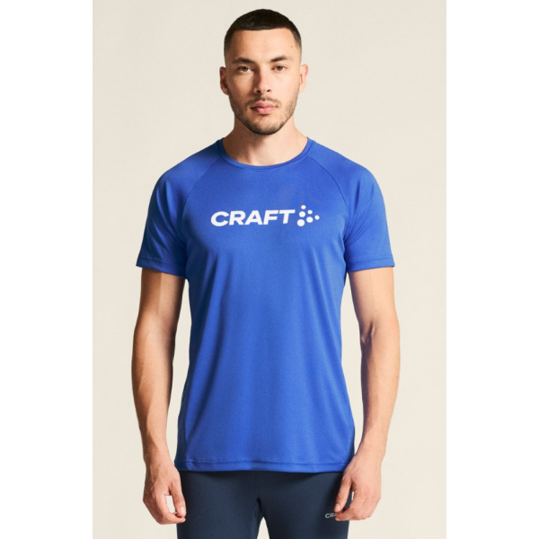 CRAFT MOŠKA MAJICA S KRATKIMI ROKAVI CORE ESSENCE LOGO TEE MODRA INK BLUE