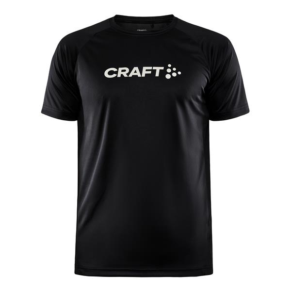 CRAFT MOŠKA MAJICA S KRATKIMI ROKAVI CORE ESSENCE LOGO TEE ČRNA BLACK