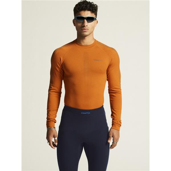 CRAFT MOŠKA MAJICA Z DOLGIMI ROKAVI ADV WARM INTENSITY LS CARA-GRANITE - AKTIVNO PERILO