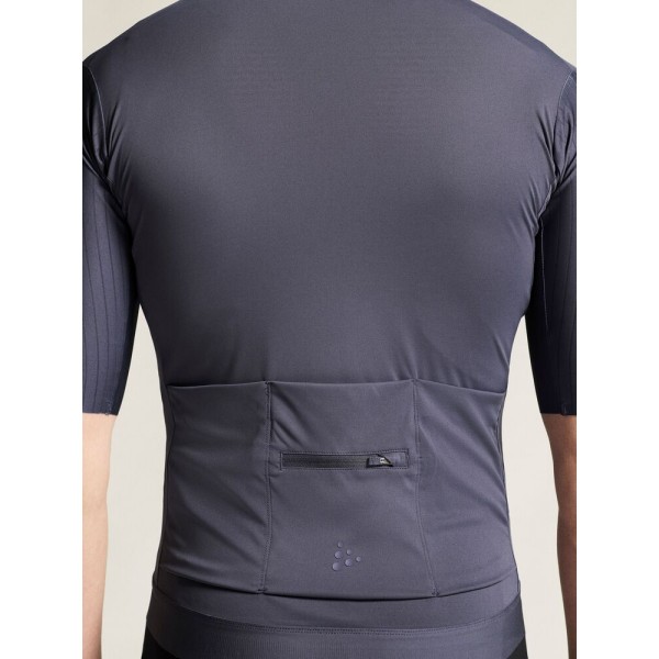 CRAFT MOŠKA KOLESARSKA MAJICA S KRATKIMI ROKAVI ADV ENDUR AERO JERSEY WATER ENDUR AERO JERSEY TEMNO VIJOLIČNA GRAYSTONE