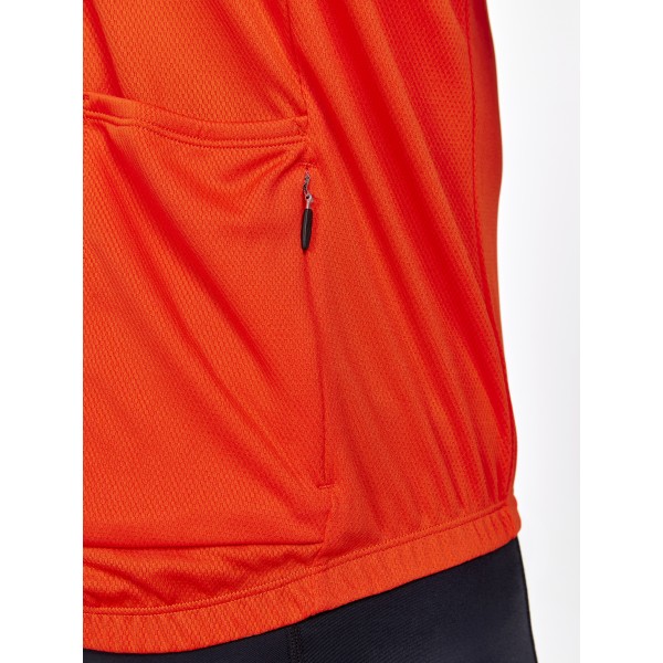 CRAFT MOŠKA KOLESARSKA MAJICA S KRATKIMI ROKAVI CORE ENDUR LOGO JERSEY HEAT - ORANŽNA CRACKLE