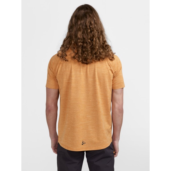 CRAFT MOŠKA KOLESARSKA MAJICA S KRATKIMI ROKAVI ADV GRAVEL SS TEE ORANŽNA DESERT-MELAGE