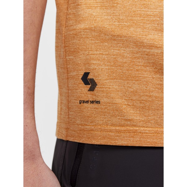 CRAFT MOŠKA KOLESARSKA MAJICA S KRATKIMI ROKAVI ADV GRAVEL SS TEE ORANŽNA DESERT-MELAGE