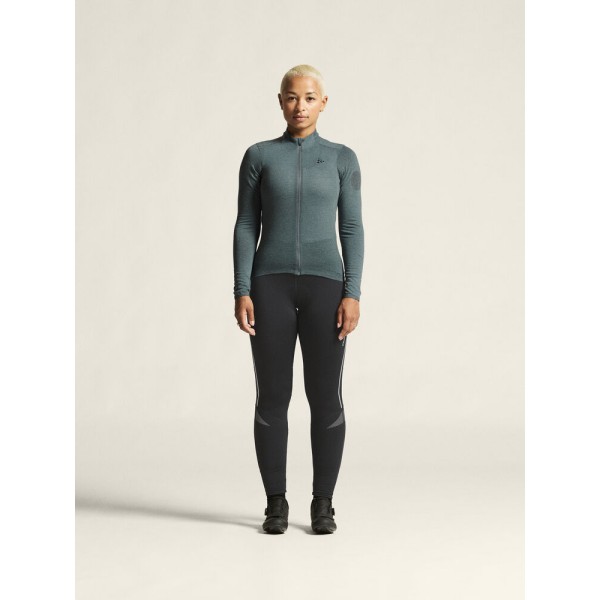 CRAFT ŽENSKA KOLESARSKA 20% MERINO VOLNENA MAJICA Z DOLGIMI ROKAVI CORE BIKE ESSENCE WOOL JERSEY WEATHER