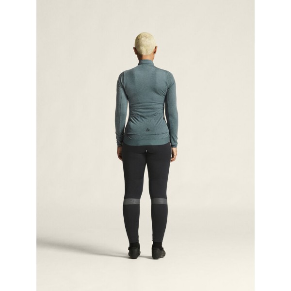 CRAFT ŽENSKA KOLESARSKA 20% MERINO VOLNENA MAJICA Z DOLGIMI ROKAVI CORE BIKE ESSENCE WOOL JERSEY WEATHER