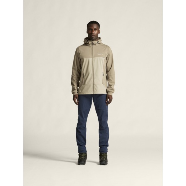 CRAFT MOŠKA PREHODNA VODOODPORNA JAKNA CORE BACKCOUNTRY HOOD JACKET TAUPE/HAY