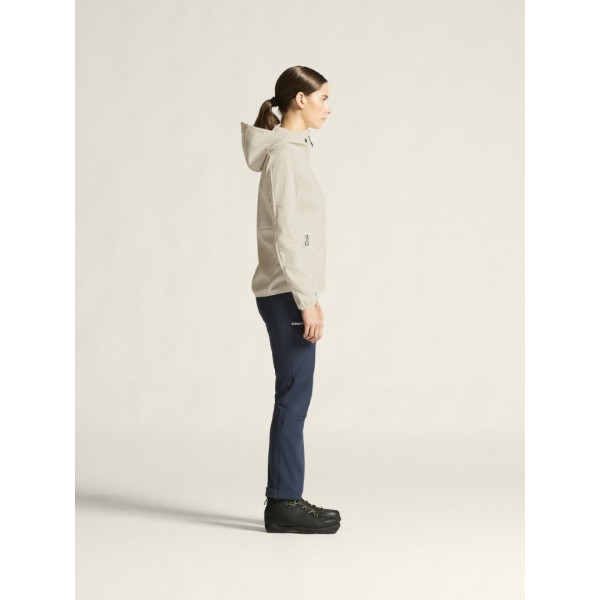 CRAFT ŽENSKA PREHODNA VODOODPORNA JAKNA CORE BACKCOUNTRY HOOD JACKET TOFU