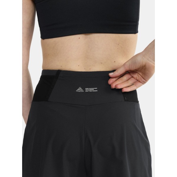 CRAFT ŽENSKE KRATKE TRAIL HLAČE PRO TRAIL SHORTS 2in1 BLACK