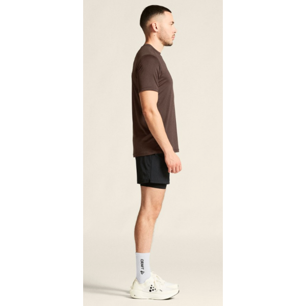 CRAFT MOŠKA MAJICA S KRATKIMI ROKAVI ADV ESSENCE SS TEE 2 TEMNO RJAVA PRUNE