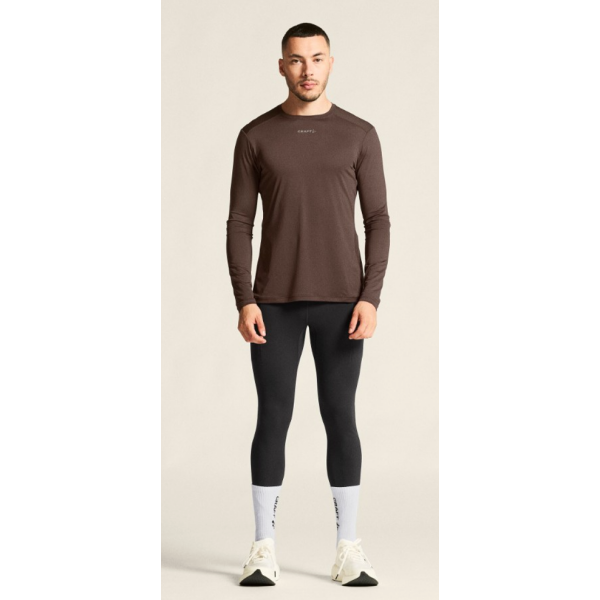 CRAFT MOŠKA MAJICA Z DOLGIMI ROKAVI ADV ESSENCE LS TEE 2 TEMNO RJAVA PRUNE