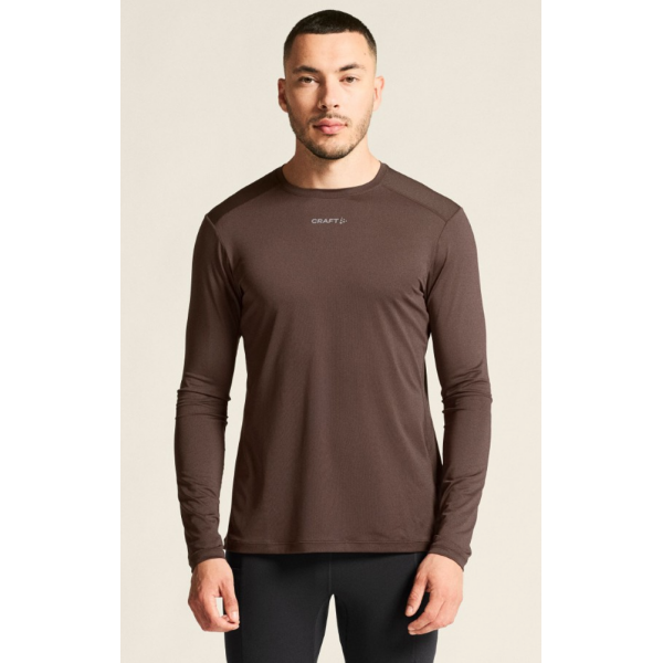 CRAFT MOŠKA MAJICA Z DOLGIMI ROKAVI ADV ESSENCE LS TEE 2 TEMNO RJAVA PRUNE