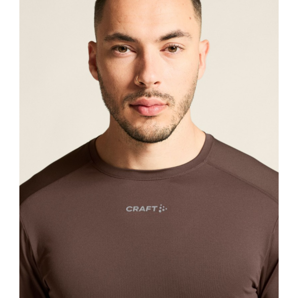 CRAFT MOŠKA MAJICA Z DOLGIMI ROKAVI ADV ESSENCE LS TEE 2 TEMNO RJAVA PRUNE