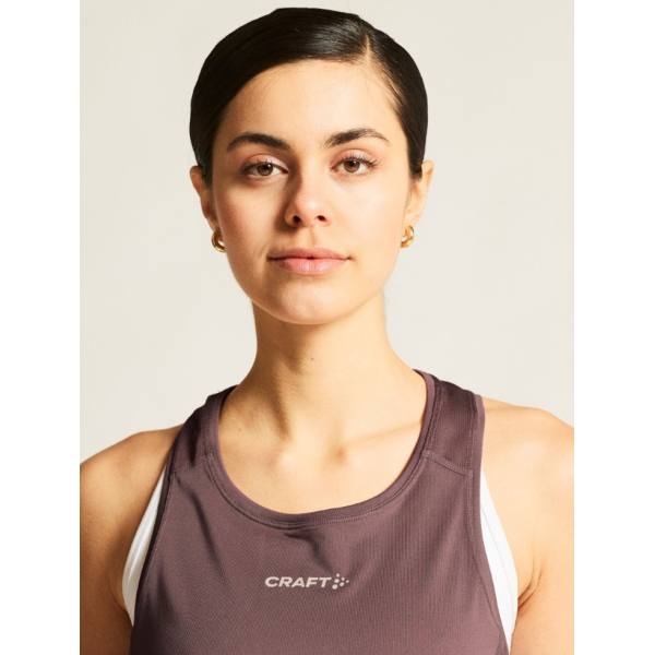 CRAFT ŽENSKA MAJICA BREZ ROKAVOV ADV ESSENCE SINGLET 2 PUDRASTO VIJOLIČNA FLINT
