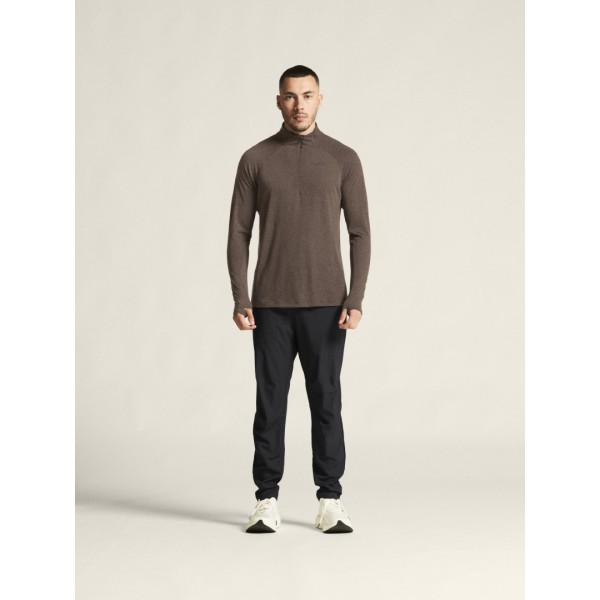 CRAFT MOŠKA 20% MERINO VOLNENA PULI MAJICA Z DOLGIMI ROKAVI ADV SUBZ WOOL TEE RJAVA PRUNE/MELANGE