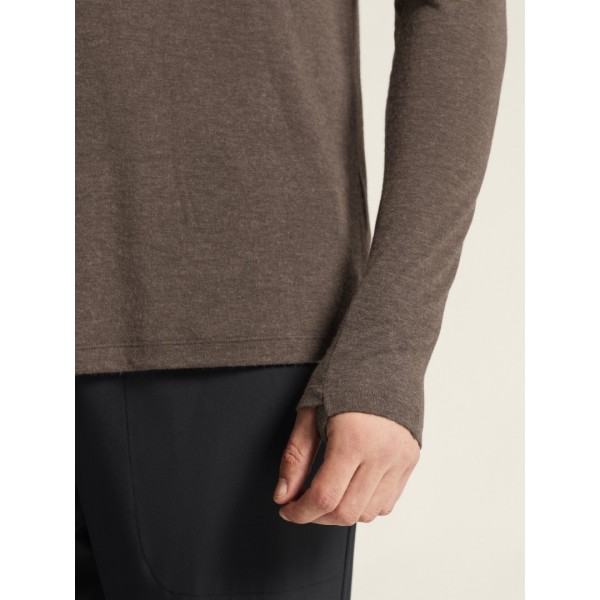 CRAFT MOŠKA 20% MERINO VOLNENA PULI MAJICA Z DOLGIMI ROKAVI ADV SUBZ WOOL TEE RJAVA PRUNE/MELANGE