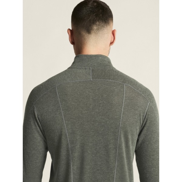 CRAFT MOŠKA 20% MERINO VOLNENA PULI MAJICA Z DOLGIMI ROKAVI ADV SUBZ WOOL TEE OLIVNO ZELENA CHIMERA/MELANGE